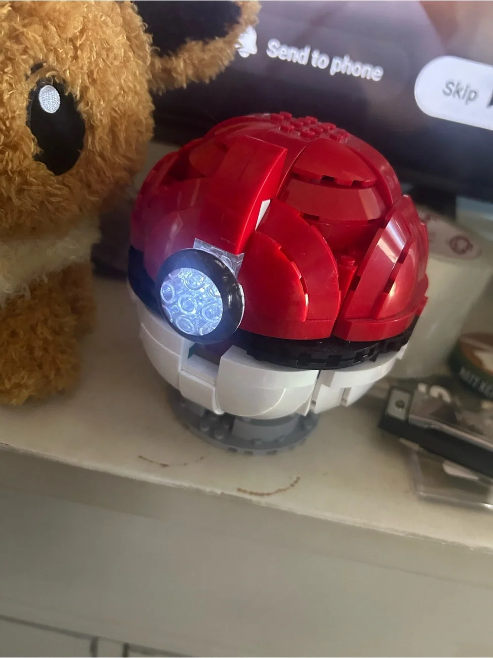 Mega Construx Pokemon Jumbo Poke Ball Bloks Mattel Complete & Light Working